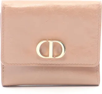 Dior Pink Leather Wallet (Tri-Fold) (Pre-Owned)