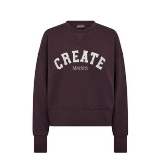 Mos Mosh MMCelli O-Ls Sweatshirt - female - MOS MOSH - Sweatshirts - Brown - XL - Sweatshirts & Hoodies