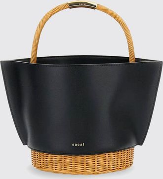 sacai Borsa Sacai in rafia pelle e vimini