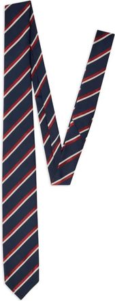 Dsquared2 Gestreepte zijden stropdas - Blauw