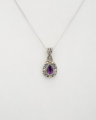 Phillip Gavriel 18K & Silver Amethyst Necklace