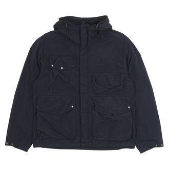 C.P. Company Light Jackets, male, Blue, Size: S Flatt Nylon Goggle Jacket