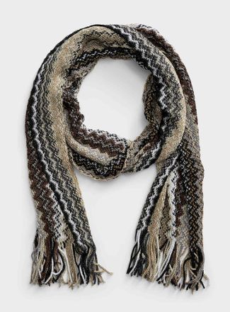 Missoni Mens Brilliant zigzag scarf