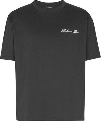Balmain T Shirt Nero-Uomo