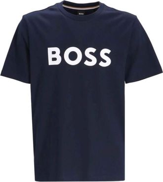 HUGO BOSS Hombre, Camisetas, Azul, Talla: S
