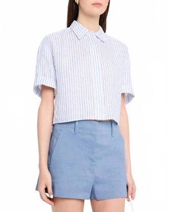 A.L.C. Mel Top In White/blue