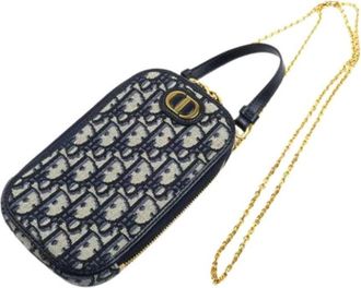 Dior Pre-owned Vintage Mini Shoulder Bag - Dames - Vintage Mini Tas - Blauw - ONE Size - Vintage