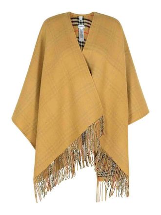 Burberry Reversible Beige Wool Cape