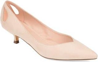Journee Collection JOURNEE Goldie Kitten Heel Pump in Nude at Nordstrom Rack, Size 5.5