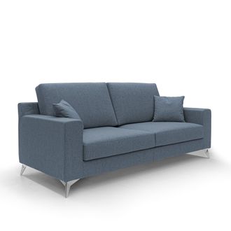 Divani.Store Michael Canap&eacute; De Tela Impermeable Y Antimanchas 146 Cm Azul