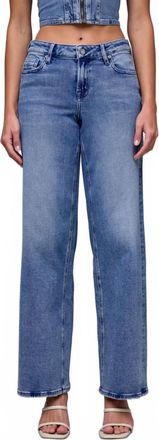 Hidden Jeans Mid Rise Dad Jeans In Blue