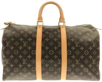 Louis Vuitton Pre-owned Monogram Boston Bag - Dames - Vintage Weekendtas - Bruin - ONE Size - Vintage
