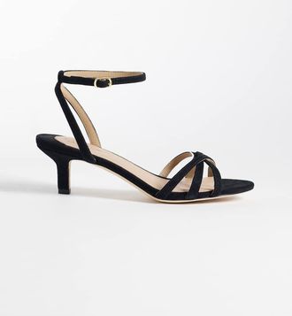 Ralph Lauren Sandali con tacco e listini neri-Nero