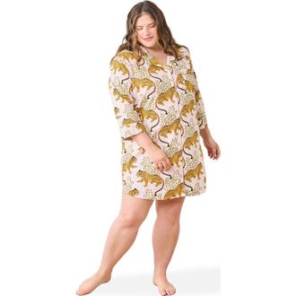 Printfresh Sleep Shirt in Blush at Nordstrom, Size X-Large