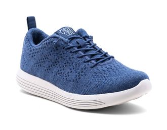 Woolloomooloo Mens Belmont Sneaker In Denim Merino Wool