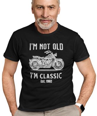 Generic Im Not Old Im Classic Tshirt, Motorcycle Lovers Tee, Dad Grandpa Grandad Gramps Birthday Gift, Custom Year Est. T-Shirt, Fathers Day Tee, 50th 60th 70