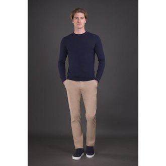 Moorer MenS Navy Slim Fit Sweater, Size 48