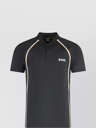 HUGO BOSS performance fabric polo shirt