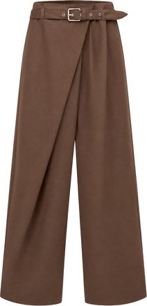 Loewe COTTON TROUSERS WITH ASYMMETRIC DRAPING - Loewe - Woman