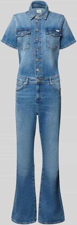 Mustang Jeans Mustang Flared Denim-Jumpsuit Modell KIMMY in Jeansblau, Gr&ouml;&szlig;e XL