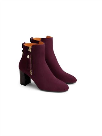 FAIRFAX & FAVOR Womens Oakham Heeled Ankle Boot In Elderberry