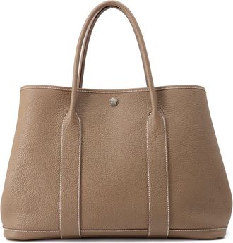 Herm&egrave;s Etoupe Gray Negonda Leather Tote Bag (Pre-Owned)