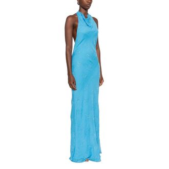 Staud Roselle Dress - female - STAUD - Gowns - Blue - M - Dresses