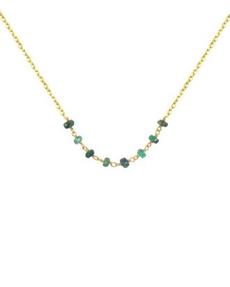 Liv Oliver 18K 1.50 Ct. Tw. Emeralds Necklace