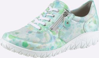 Waldl&auml;ufer Sneaker WALDL&Auml;UFER, Damen, Gr. 4,5, blaugr&uuml;n, bedruckt, Textil, Schuhe Sneaker
