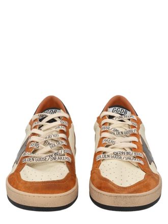 Golden Goose Ball Star Vintage-Effect Leather Sneakers
