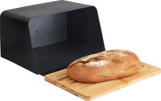 WENKO Caja Pan C/tabla Kubo Negr
