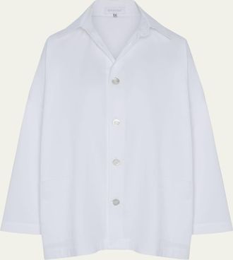 Eskandar Wide Button-Down Shirt