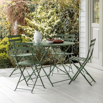 Garden Trading Rive Droite 4 Seater Bistro Set Large Thistle Green Outdoor