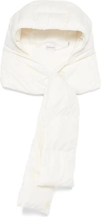 Moncler Gewatteerde sjaal met capuchon - Wit