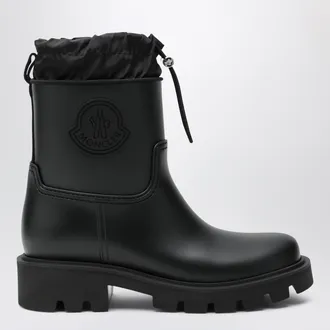 Moncler Stivali da pioggia Kickstream in PVC e nylon neri