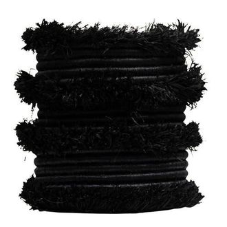 Indego Africa Raffia Fringe Vessel in Black at Nordstrom
