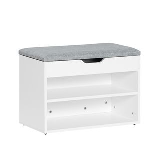 SoBuy Banco Zapatero Armario Zapatero,banco,estanter&iacute;a Para Zapatos,blanco,60 X 30 X 43 Cm Fsr25-hg Sobuy Es
