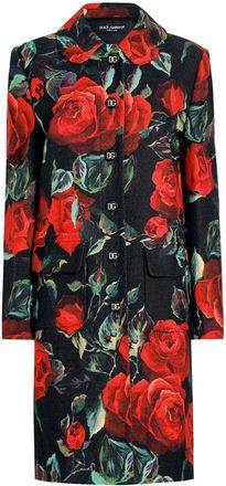 Dolce & Gabbana Mujer, Abrigos, Rojo, Talla: L