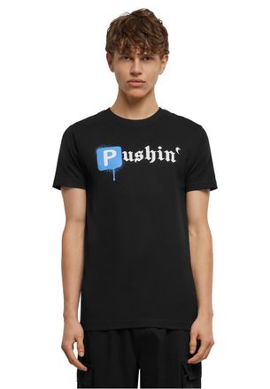 Mister Tee Mens Pushin P Tee T-Shirt, Black, XS