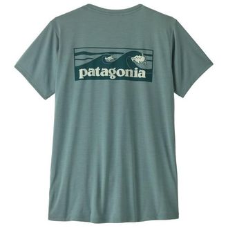 Patagonia Cap Cool Daily Shirt Boardshort Logo Funktionsshirt f&uuml;r Damen | t&uuml;rkis