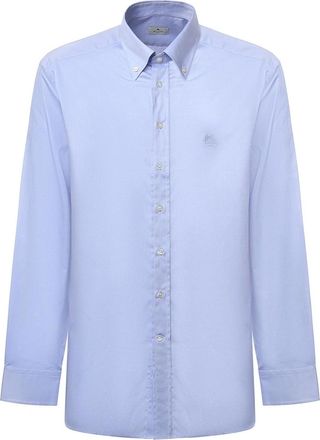 Etro Cotton Shirt With Logo Embroidery