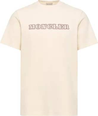 Moncler Moncler Logo Cotton Jersey T-shirt, Men, White, Size: 3xl