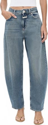 Closed Jazzie Denim Barrel Fit Jeans In Mid Blue