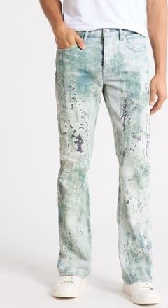 Purple Embroidered Camo Flare Jeans in Light Indigo at Nordstrom Rack, Size 29