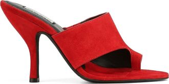 Naked Wolfe Maxime Black Suede in Red at Nordstrom, Size 38