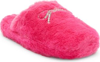 Abound Melody Faux Fur Scuff Slipper in Pink Paradise at Nordstrom Rack, Size X-Large