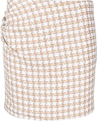 Iro Iro Womens Garna Cotton Blend Silk Mini Skirt