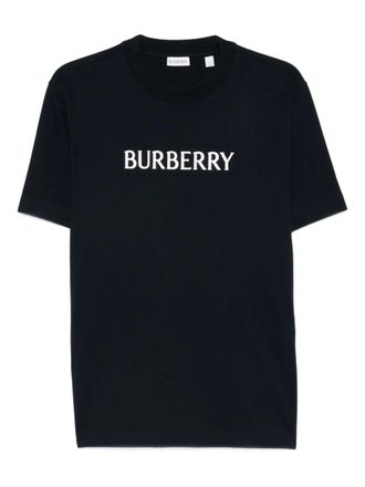 Burberry T-shirt met logo - Blauw