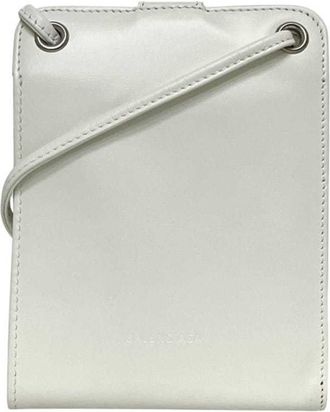 Balenciaga White Leather Wallet (Bi-Fold) (Pre-Owned)