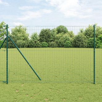 Berkfield Home Euro Fence Green 1.5x10 m Steel